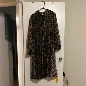 Vintage festival Leopard Long Coat
